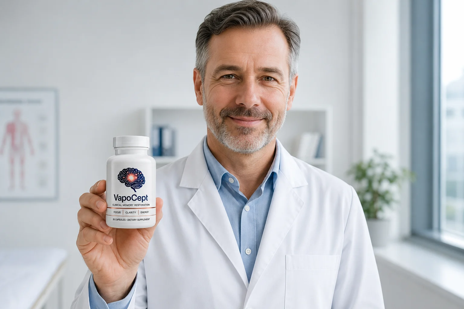 Healthcare professional holding VapoCept
